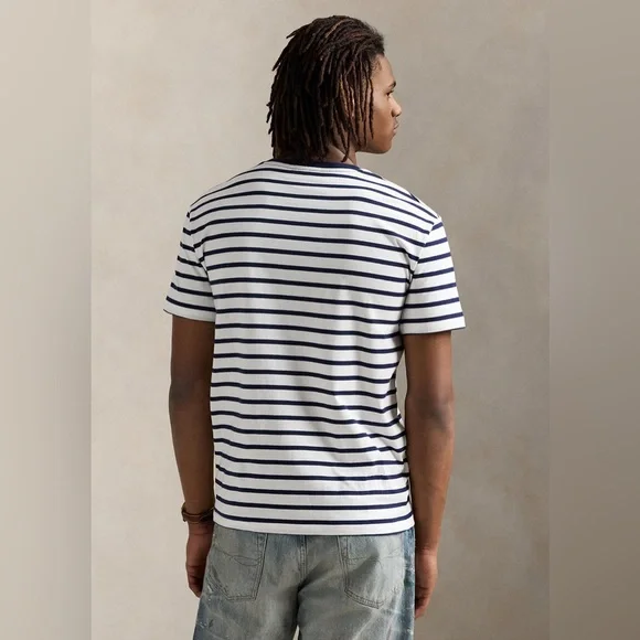 Polo by Ralph Lauren Classic Fit Striped Jersey T-Shirt - Picture 4 of 12